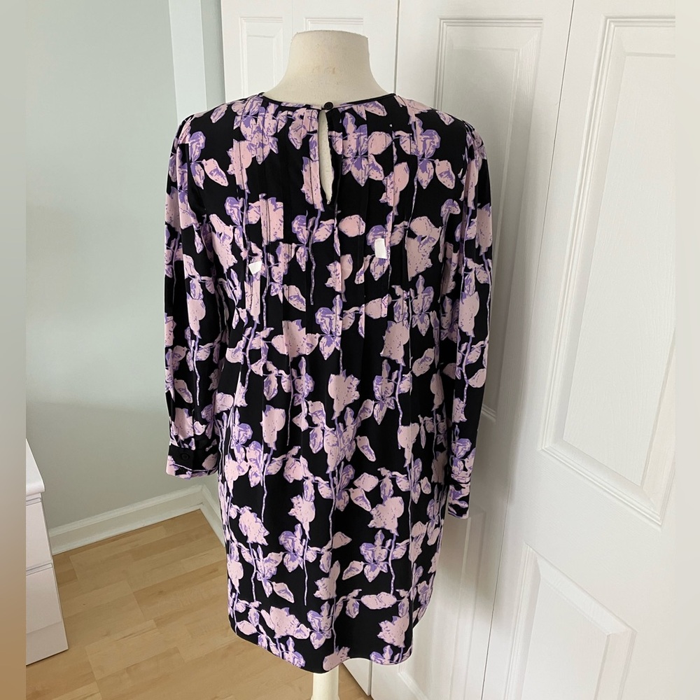 Diane von Furstenburg Joyce Silk Shift Floral Dress Size Small - Picture 5 of 8